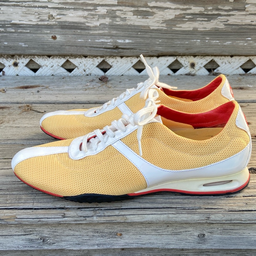 Cole Haan x Nike Air Vintage Yellow Mesh Sneaker Shoes Women's Size 9 - Picture 2 of 14
